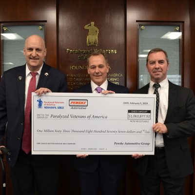 Paralyzed Veterans of America Receives Over $1 Million through Penske Automotive Group’s “Service Matters” Campaign