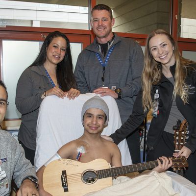 Nurse gifts guitar inscribed by Ed Sheeran to teen undergoing kidney dialysis