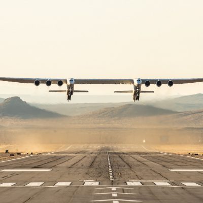 World’s Largest Aircraft Takes To The Sky For Its Test Flight Over Mojave Desert