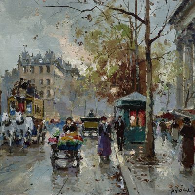 Exhibition of Nostalgic Parisian Street Scenes by Antoine Blanchard at Rehs Galleries in NYC