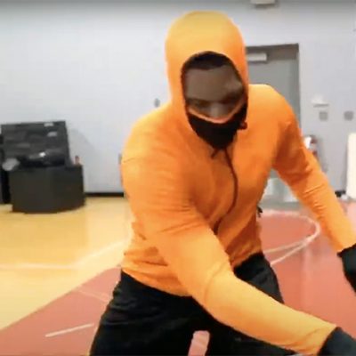 First All-In-One Hoodie With Attachable Mask and Gloves