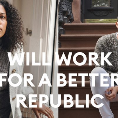 Banana Republic “Will Work For A Better Republic” In Partnership with Delivering Good and Rock the Vote