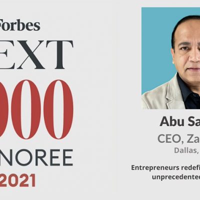 Zartech’s CEO & Founder Abu Sadeq Recognized on Forbes ‘Next 1000’ List