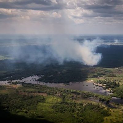 Understanding the Source of Extremely Small Particles Above the Amazon