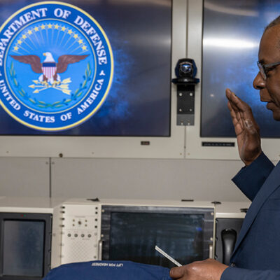 Austin Administers Speedy Swearing-In for DOD’s New Indo-Pacific Policy Guru