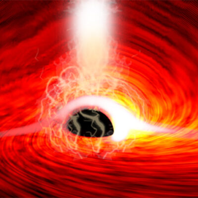 First Detection of Light From Behind a Black Hole