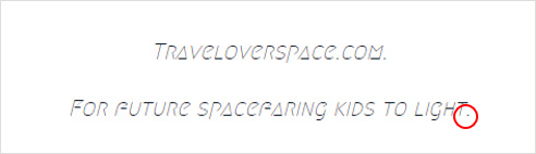 Cryptic message from site trying to sell space travel related name for usd 16 million