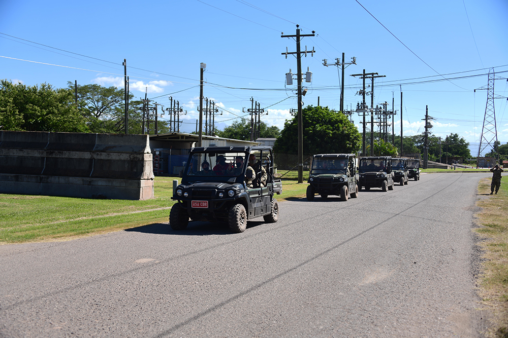 Joint Task Force-Bravo troops convoy at Soto Cano Air Base, Honduras, Dec. 11, 2020