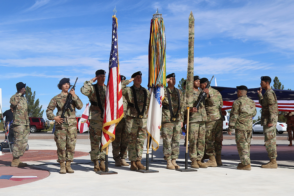 Soldiers assigned to the 1st Brigade Combat Team participated in the North East El Paso Veterans Day Parade and Ceremony in El Paso, Texas, Nov. 11, 2017