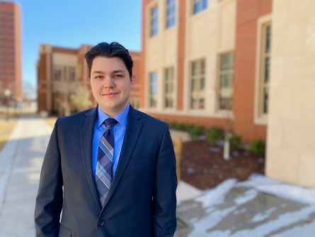 Bill MacCuaig, a doctoral student in the Stephenson School of Biomedical Engineering. © University of Oklahoma