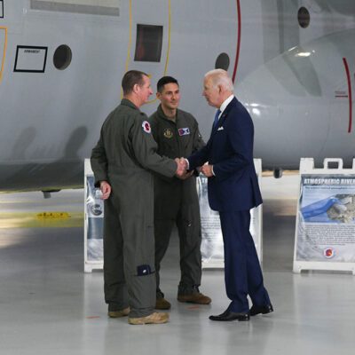 Airmen Brief Biden on Hurricane Season Preparation