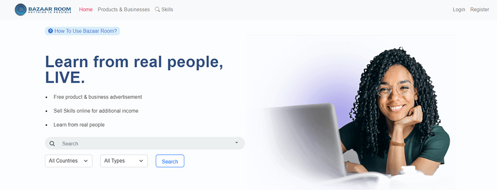Bazaar Room – Scale Up Your Business and Sale Your Skills Right Away!