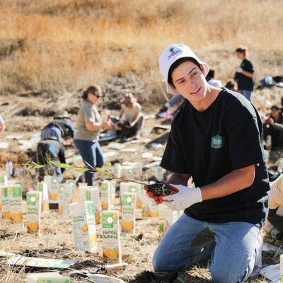 A Community Planting Day Event Held in the Santa Monica Mountains National Recreation Area