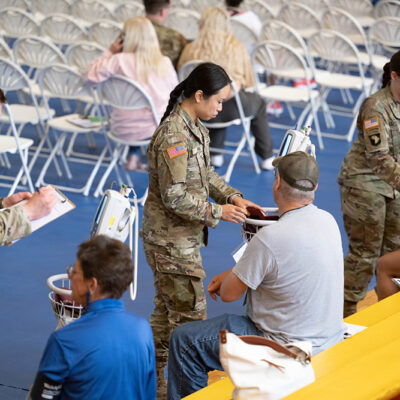 Service Members Provide Free Health Care in Indiana