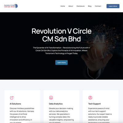 Revolution V Circle CEO Sdn Bhd Unveils Dynamic New Website to Enhance Customer Experience