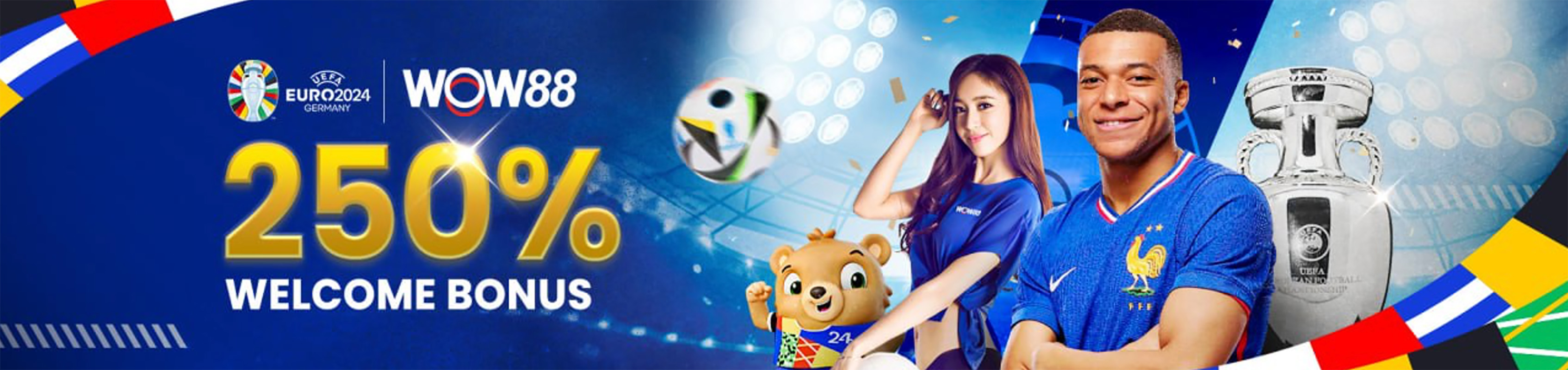 WOW88: Singapore's Premier Online Casino Gears Up for Euro 2024 With an  Unmatched 250% Welcome Bonus! – The Ritz Herald