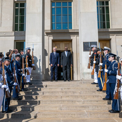 Austin Honors NATO Secretary General’s Decade of Distinguished Service Ahead of Summit