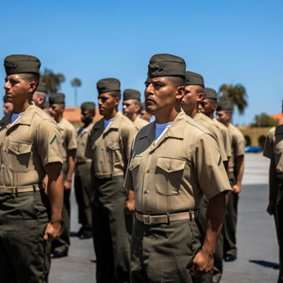 Newest Recruits Become U.S. Citizens, Marines