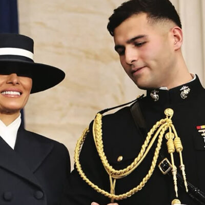 First Lady Melania Trump Dazzles at Inauguration in Custom Adam Lippes Ensemble