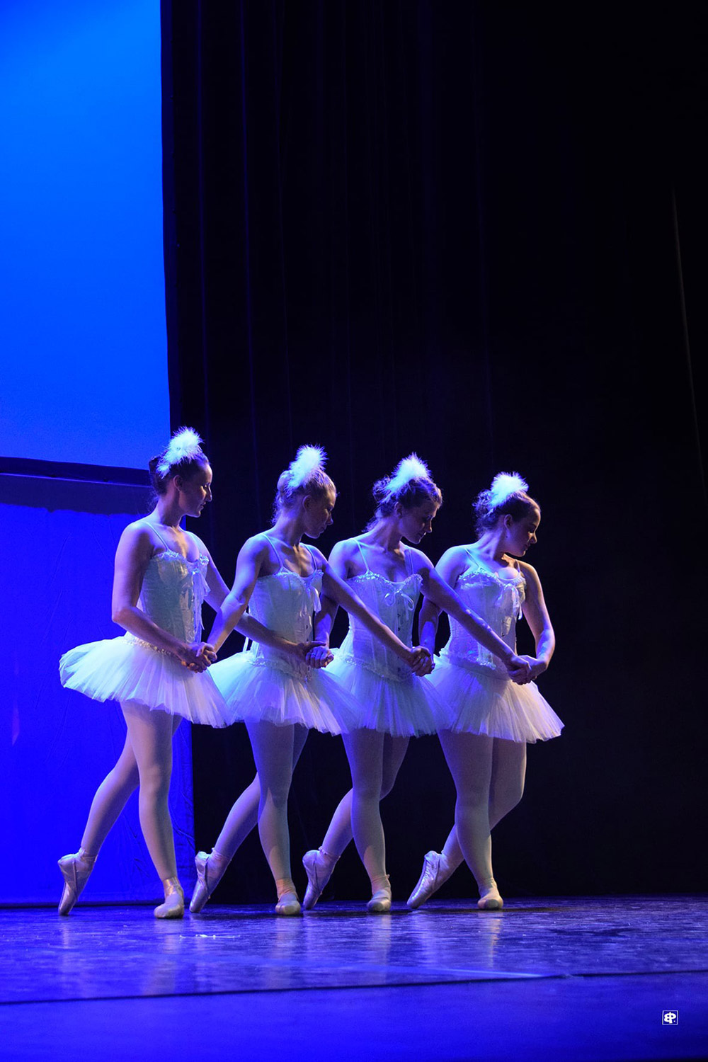 Lola Monnin, second from left, performs “The Nutcraker” at Atalante Theater in Morteau (France). © Bernard Pourchet 2017