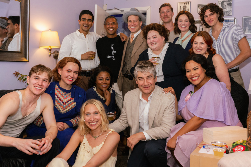 Director Scott Schwartz with the cast, Amy Bodnar, Anargha Pal, Anthony Costello, Ashley Alexander, Charlie Webb, Gisela Adisa, Jeremy Webb, Kathy Deitch, Lyda Jade Harlan, Mackenzie Germain, Nick Bailey, Vishal Vaidya