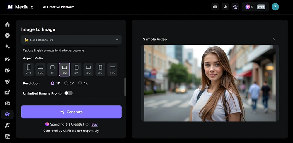 Media.io Review: Best Nano Banana AI Image Creator