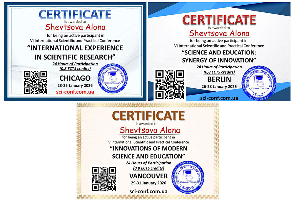 Alona Shevtsova Strengthens Academic Footprint Through International Scientific Contributions and Legal Research