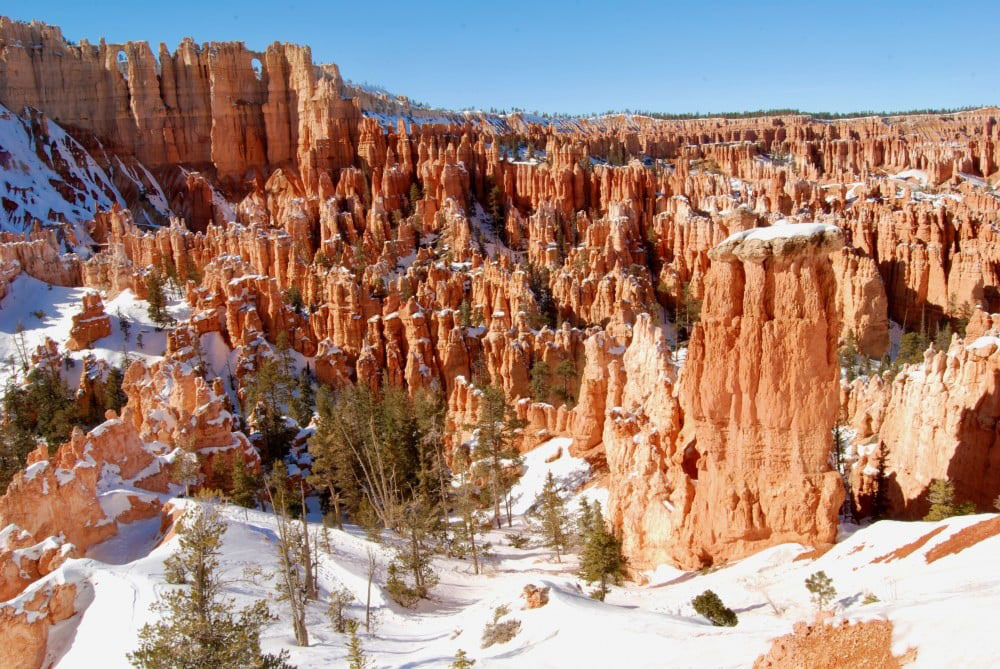 Utah’s Claron Formation, which produced the famed hoodoos at Bryce Canyon National Park, was deposited in a system of freshwater lakes between 50 and 60 million years ago during the Paleogene Period, when Earth was much hotter than it is now. © Brian Maffly